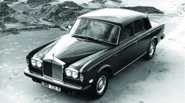 Rolls Royce Silver Shadow - aerial front nearside